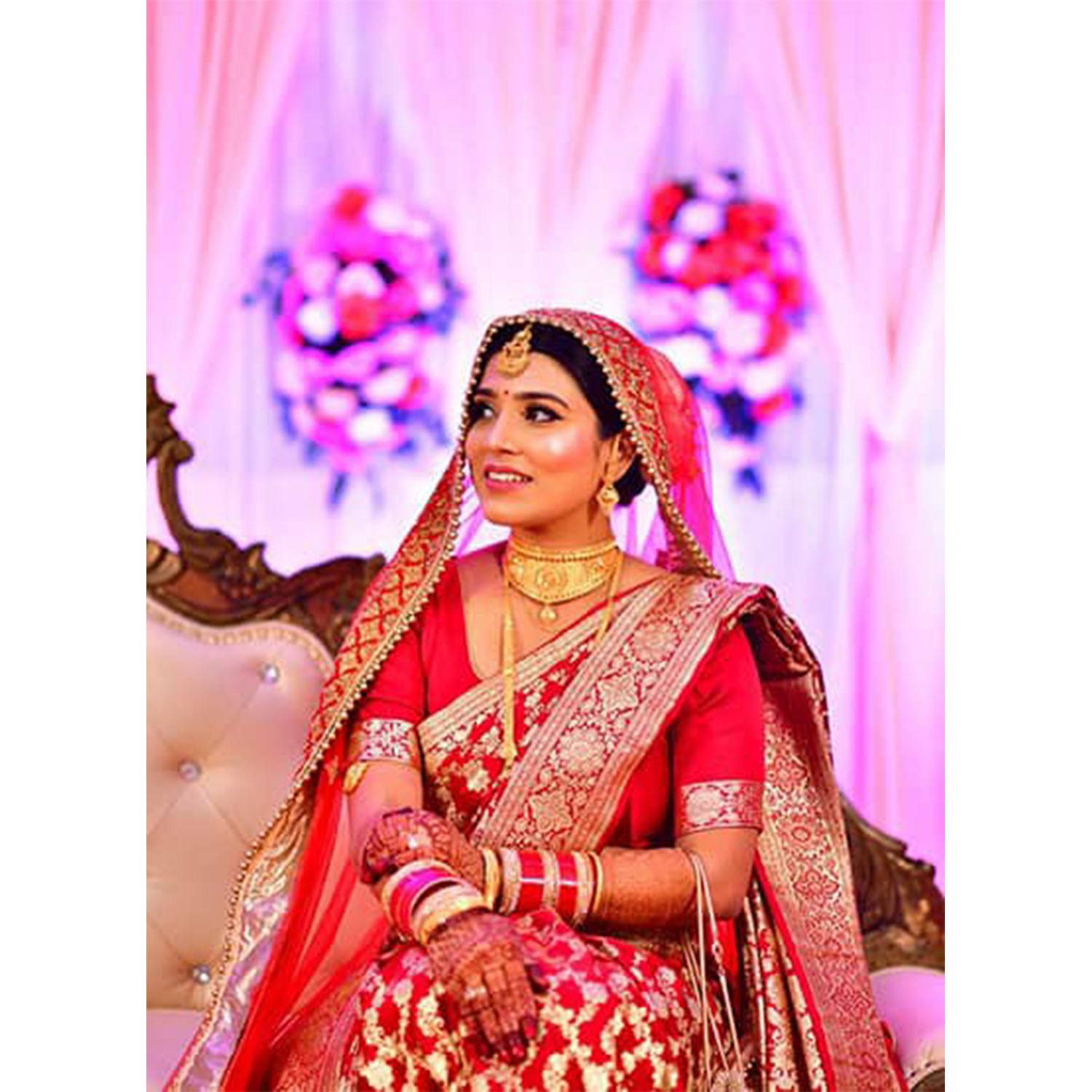 Delhi Wedding With A Bride In A Pink Bridal Lehenga & Traditional Doli!